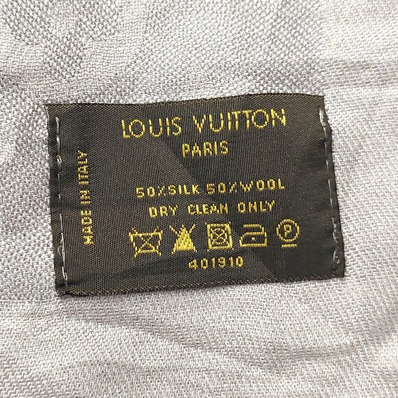 LOUIS VUITTON LV Beige Monogram Shawl Scarf Wrap - Picture 6 of 6